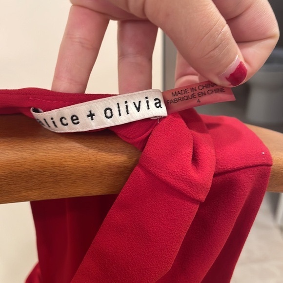 Alice and Olivia Carita Tie-Back Shift Dress - Size 4 - Picture 6 of 8